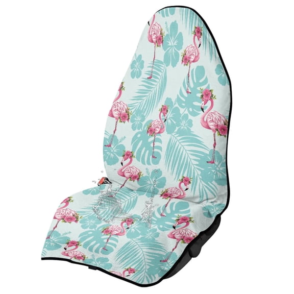Garronmavis Waterproof Stain Resistant Front Car Seat Towel Cover, Universal Fit Protector for Cars SUV Trucks Sedan Van, Easy Install Seat Protector for Post Gym Hiking Beach Trips