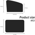 thumbnail image 2 of Car Window Shades - 4 Pack Car Side Window Sun Shades,Car Window Covers,Magnetic Front Rear Window Shades,UV Light Glare Protection Auto Camping Curtains for Breastfeeding,Sleeping,Changing Clothes, 2 of 8