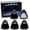 Smoked Lens with White LED Lights, variant on Semi-Clear Lens Xenon White Full LED Cab Roof Marker Lamps Replacement For Ford 1999-2016 F250 F350 F450, Also Universal Fit For Other Trucks