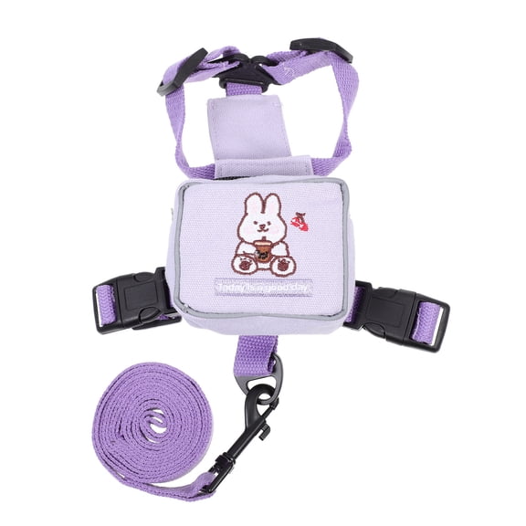 VORCOOL Cat Walking Harness and Leash Cat Harness with Leash Purple 1Pcs
