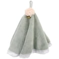 thumbnail image 1 of 1 Pce Serviettes à Main Absorbantes en Molleton Corail Petites Serviettes Serviette Ronde, 1 of 5