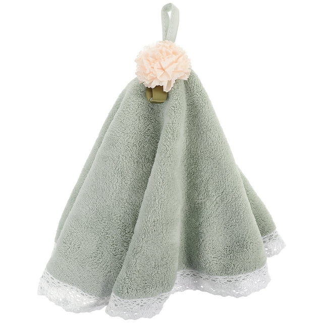 1 Pce Serviettes à Main Absorbantes en Molleton Corail Petites Serviettes Serviette Ronde