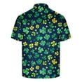 thumbnail image 6 of guisaled St Patricks Day Shirts Mens Short Sleeve Golf Shirt Button Henley Collared T Shirt Clover Graphic Casual Dressy Work Blouses, 6 of 6