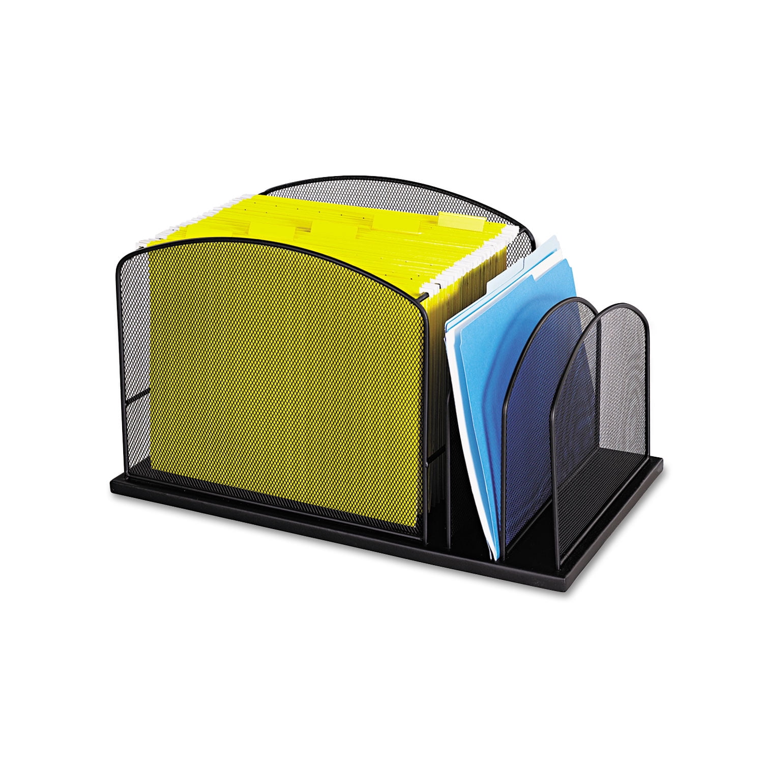 Safco, Onyx 2 Upright Sections Hanging File, 1 Each, Black