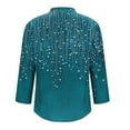 thumbnail image 4 of LYEAA Linen Blouses for Women Summer Long Sleeve V Neck Shirts Solid Pullover Tunic Tops Breathable Trendy Clothes, 4 of 5