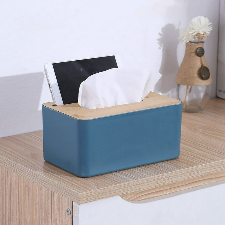 Fealkira Oak Cap Tissue Box Cover Toilet Paper Holder Dispenser for Your  Home, Bathroom and Office (Round)