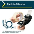 thumbnail image 3 of Excell Low Noise Packing Tape Dispenser, Tape Gun Fit 2 Inch Wide Tape 3 Inch Core for Carton, Packaging and Box Sealing - 2Pack, 3 of 7