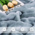 thumbnail image 3 of Fleece Blanket Queen Size for Bed,3D Bubble Warm Fluffy Throw Blanket for Couch Sofa Room Decor-Lightweight Cozy Fuzzy Blanket for All Seasons(Ashley Blue,90"×90"), 3 of 13