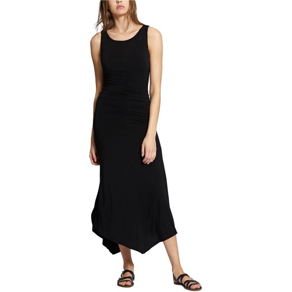Sanctuary Clothing Womens Hankerchief Hem Midi Dress, Black, Medium