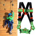 thumbnail image 4 of Arneses de escalada en roca más anchos, protección de seguridad, accesorios de cuerpo completo, cinturones para montañismo, actividades de aventura, e Negro Cola Arnés de escalada en roca, 4 of 8