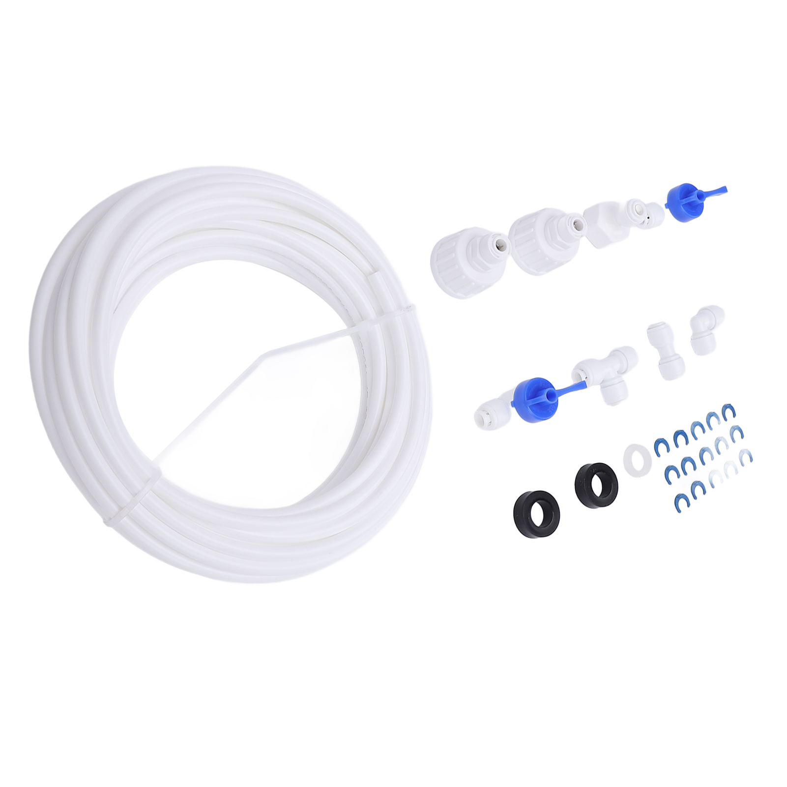 Fridge Water Tube Fittings, 1/4in Tubing Ice Maker Water Line Kit Anti Aging Accurate  For Reverse Osmosis Systems