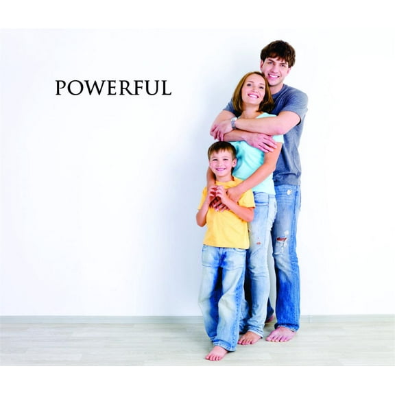 Powerful Vinyl Wall Decal for Home - Miracles Strong Happy Shine Perfect Cute Wall Decal Bedroom Living Room Entry - Removable High Tact - Size: 6 In x 30 In