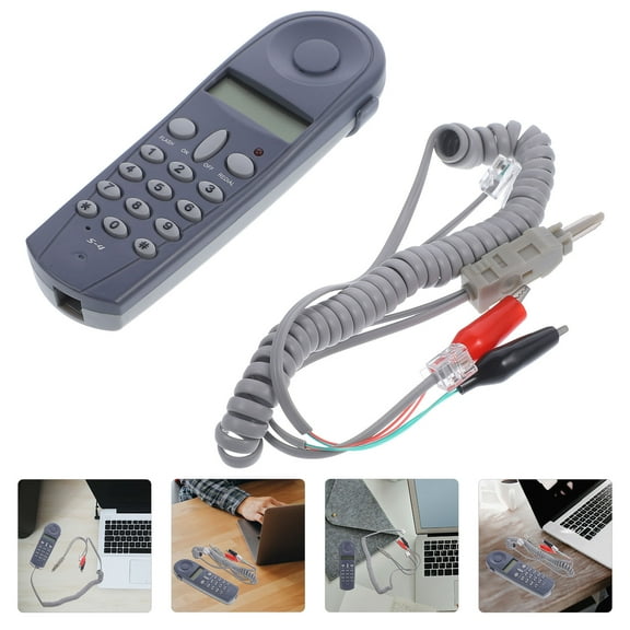 MERRYHAPY  High Accuracy Cable Tester for Telephone and Network Cables Assorted Color