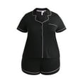 thumbnail image 2 of Joyspun Women's Dreamy Soft Collection Notch Collar Top and Shorts Pajama Set, 2-Piece, Sizes XS-3X, 2 of 3
