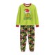 thumbnail image 5 of Moonsky Flannel Christmas Pajamas For Family Parent-child Warm Christmas Set Giant Monster Printed Home Wear Pajamas Two-piece Mom Set Plaid Pants Matching Christmas Pjs For Winter#Women S, 5 of 5