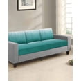 thumbnail image 2 of Teal Green Ombre Couch Cushion Covers Stretch, Washable Sofa Seat Covers Individual Seat Cushion Sofa Slipcovers Contemporary Gradient Abstract Art Couch Cover Furniture Protector M-1PCS, 2 of 7