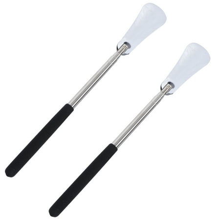 

Frcolor 2pc Stainless Steel Shoe Horn Adjustable Long Handle Shoehorn for Adults Seniors