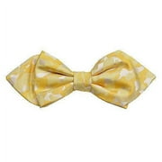 Yellow Camouflage Silk Bow Tie by Paul Malone