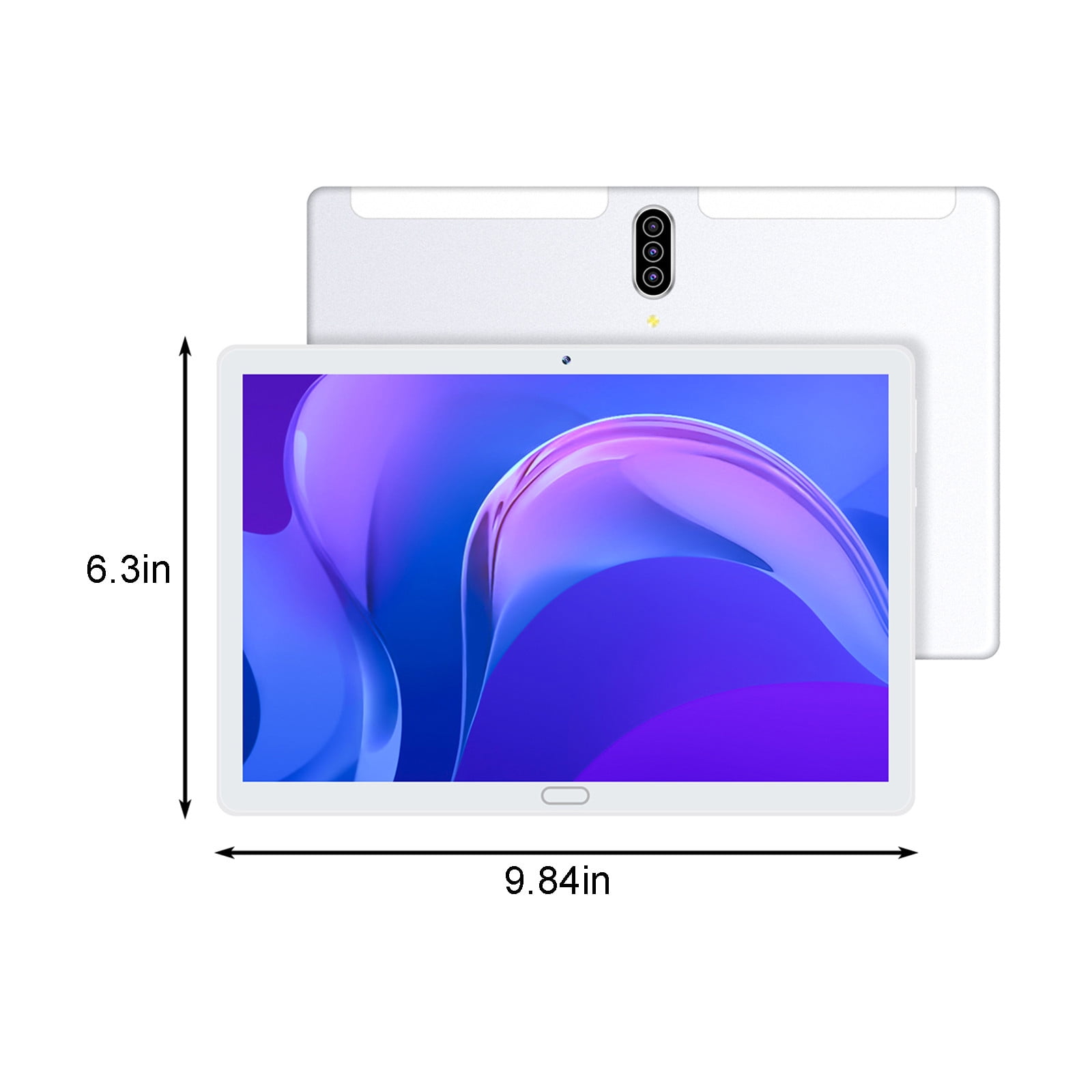 Android Tablets on Sale, maho Upgraded 10.1 Inch 2+16G Tablet PC, 10-core IPS HD Screen WiFi Bluetooth Android 10.0 Voice Call Game Office Video Tablet, Support SIM Card Communication,Silver