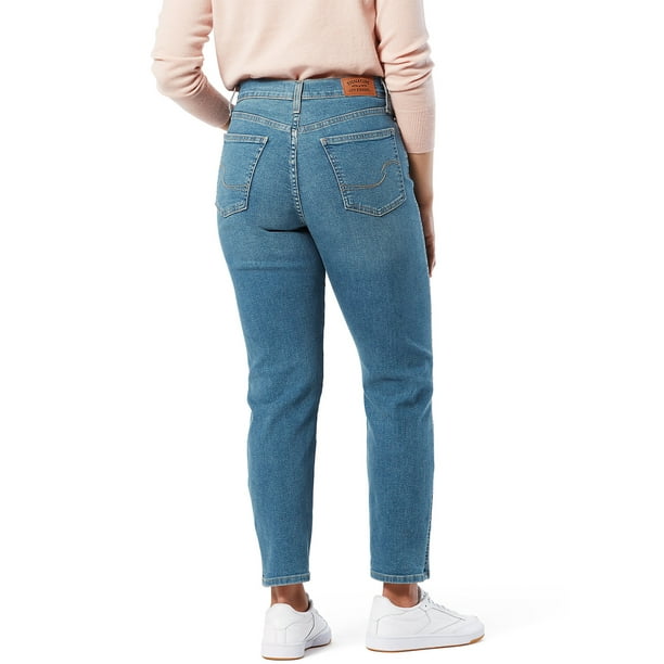Signature by Levi Strauss & Co. Heritage High Rise Straight Jeans - Walmart.com