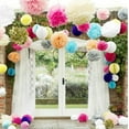 thumbnail image 5 of BalsaCircle 6 Pieces Silver 10" Paper Pom Poms Balls Bridal Event Birthday Party Decorations, 5 of 5