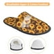 thumbnail image 3 of Fotbe Vintage Brown Plaid Sunflower Pantuflas Peludas para Mujer con Estampado, Zapatillas de Peluche, Zapatos de Invierno para Casa, Uso Interior y Exterior-Large, 3 of 8