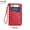 Bright Red, variant on New RFID anti-magnetic wallet with zipper, passport bag, document bag, ticket storage bag, multifunctional passport wallet