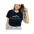 thumbnail image 1 of Women's Christian Faith Can Move Mountain Graphic Short Sleeve Tee T-shirt, 1 of 7