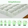 thumbnail image 2 of Cooling Bamboo Fiber Mattress Topper Soft Fill Mattress Protector Pillow Top Mattress Cover With 8-21" Deep Pocket, 2 of 7
