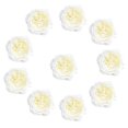thumbnail image 5 of Cabezas de Rosas Artificiales Gloria 10 Unids de Bricolaje Blanco Cabezas de flor de seda artificial, 5 of 5