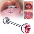 thumbnail image 3 of YSABOXY Bar Tongue Rings Body Piercing Jewelry Tounge Bar, 3 of 5