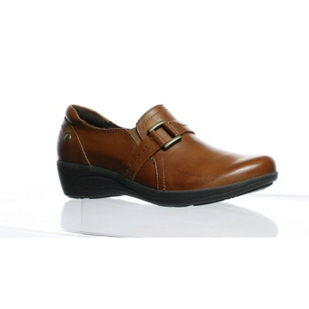 Hush Puppies Womens Charming Oleena Tan Leather Loafers Size 5.5