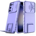 thumbnail image 3 of Elegant Choise Phone Case with Camera Lens Cover Adjustable Stand for Samsung Galaxy S23 Ultra/S23 Plus/S23, Purle, 3 of 14