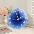 thumbnail image 2 of Elegante reloj de pared moderno minimalista, silencioso, práctico, con pilas, para decoración del hogar., 2 of 7