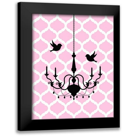 Robinson, Tamara 12x14 Black Modern Framed Museum Art Print Titled - Chandelier Birds