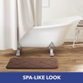 thumbnail image 3 of SoHome Soft Step Luxury Memory Foam Bath Mat, Super Absorbent Non Slip Cozy Bath Rug, Machine Washable and Easy Dry, 22" x 36", Brown, 3 of 7