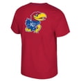 thumbnail image 3 of Men's Colosseum Red Kansas Jayhawks Dual Logo T-Shirt, 3 of 3