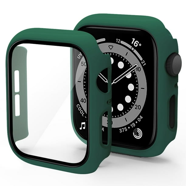 Cristal y cubierta para Apple Watch Protector de pantalla de 44mm 40mm 41mm 45mm parachoques mate Ultra 49mm accesorios para Iwatch SE 8 7 6 5 4 32 Walmart en linea