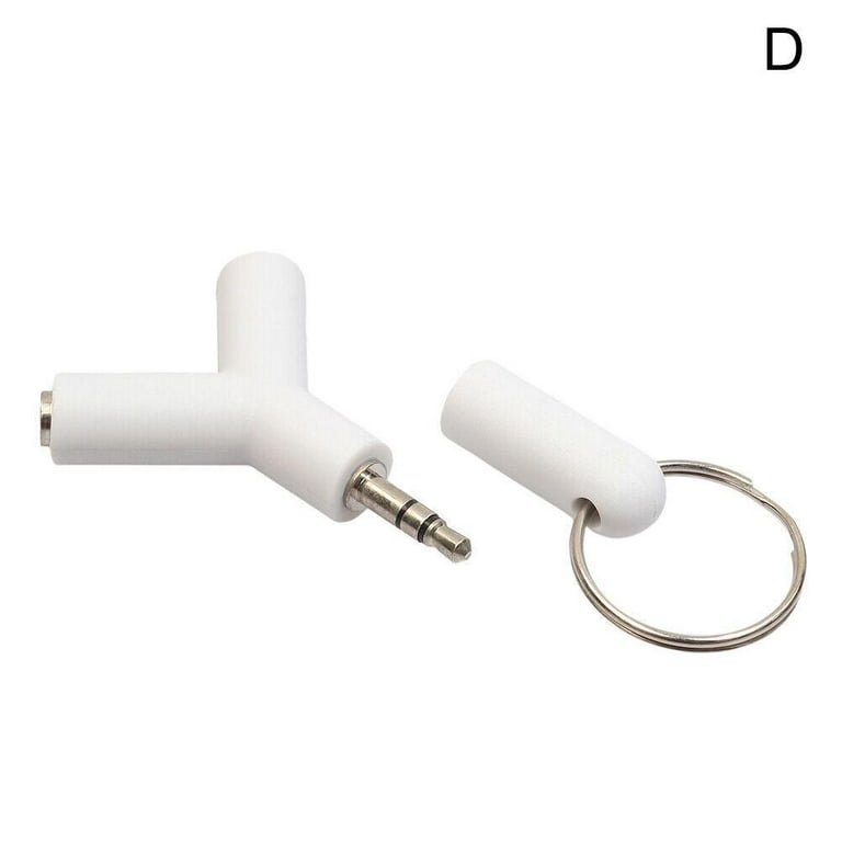 Double Jack Y-shape Earphone Adapter Adapter Headphone Splitter