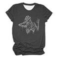 thumbnail image 4 of Sixuan Halloween Shirts for Women, Tshirts Womens Fall Fashion 2024 Plus Size Tops, Women'S Skeleton Crew Neck Print T Shirt, 4 of 4