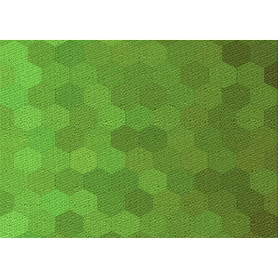 Ahgly Company Indoor Rectangle Patterned Seaweed Green Area Rugs, 5' x 8'