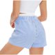 thumbnail image 3 of Karight Pajama Shorts Women 2026 Summer Casual Striped Lounge Sleep Shorts With Pockets Comfy Beach Pj Bottoms, 3 of 6