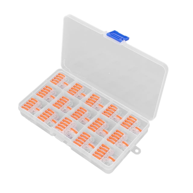 Divisor de Terminal Rápido, 15 piezas de alector de alambre de alambre de retardante de 15 piezas para aislamiento para cables DUROS DE 0.2-4 mm² PARA CABLES BLANDOS DE 0.2-2.5
