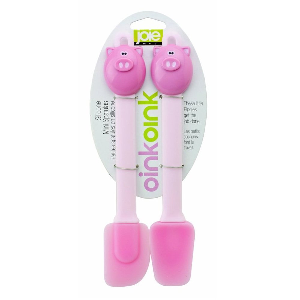 Joie Piggy Wiggy Mini Silicone Spatula Set, 2Piece