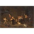 thumbnail image 2 of Anonymous 24x17 Gold Ornate Framed and Double Matted Museum Art Print Titled - Children Playing Revolution (19th Century), 2 of 4