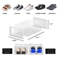 thumbnail image 3 of Contenedores de almacenamiento para zapatos Seseno, plástico transparente, paquete de 12, 3 of 9