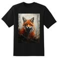 thumbnail image 2 of Plus Size Shirt for Women Black Tops for Women Short Sleeves Shirt for Women Fox T Shirt Crewneck Shirt for Women XS, 2 of 5