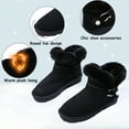 thumbnail image 2 of Snow Boots for Women Warm Fur Lined Winter Boots Comfortable Anti-slip Short Boot Slip on Outdoor Booties, 2 of 6