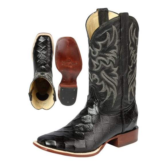 Men's Monster Fish Printed In Cow Leather Rodeo Boots 'El Señor de los Cielos' 44932