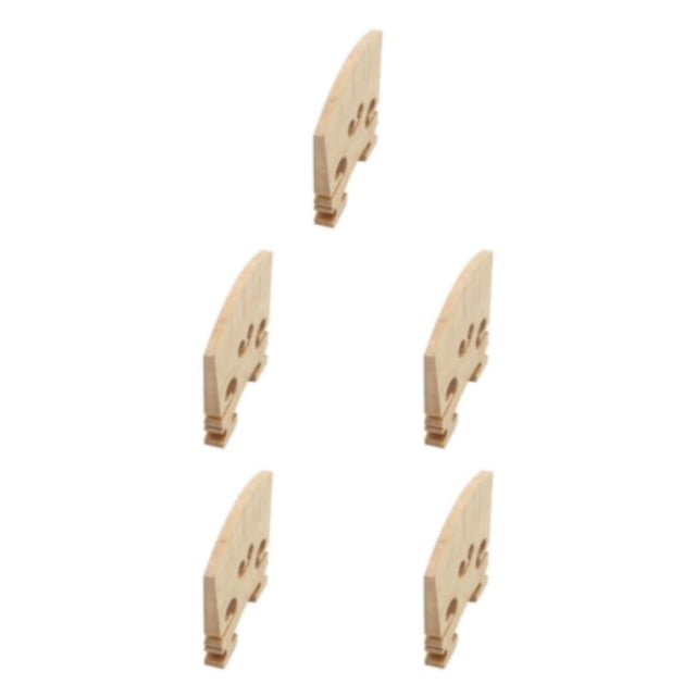 Guardoinrt Wood Premium Violin Bridges Fit For Effortless Installation Violin Strings Bridge Fiddle Bridges As shown 5Set
